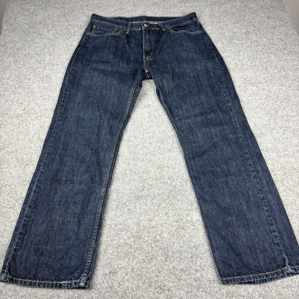 Levi's 559 Jeans Mens 36x34 (Fits 36x32) Relaxed Straight Dark Wash Classic Blue